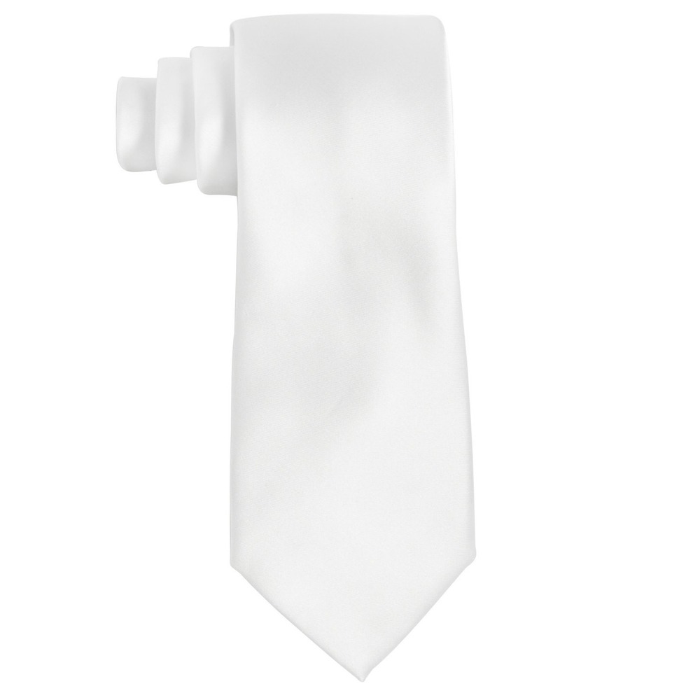 Tayion by Montee Holland Tie Mens White Solid Formal One Size NWT